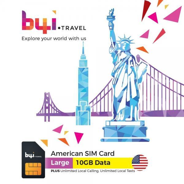 B4I.TRAVEL American Travel SIM Card - Large