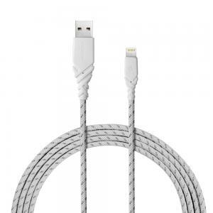 Energea Duraglitz 1.5m Liightning cable in white
