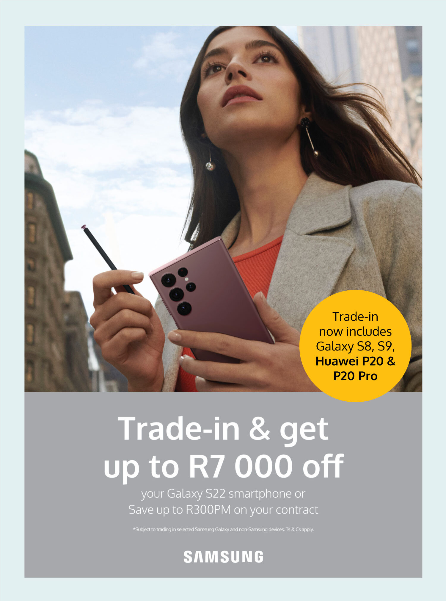 Samsung Galaxy S22 trade in campaign banner