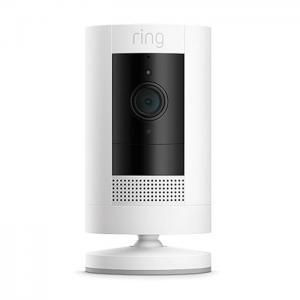 ring stick up camera in white