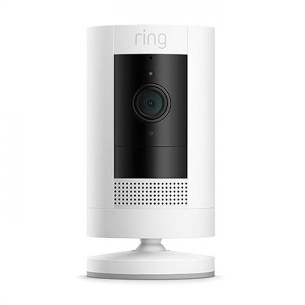 ring stick up camera in white