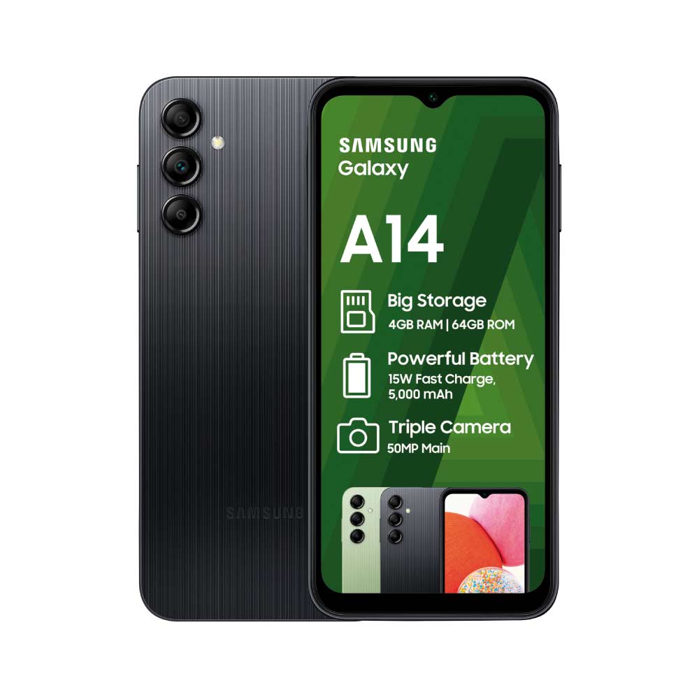 Samsung Galaxy A14 4g (mediatek) Dual Sim 128 Gb Black 4 Gb Ram
