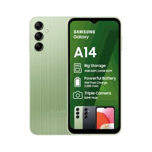 Samsung Galaxy A14 in green
