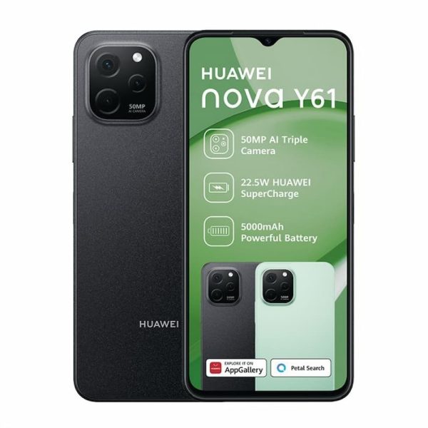 Huawei nova Y61 in Black