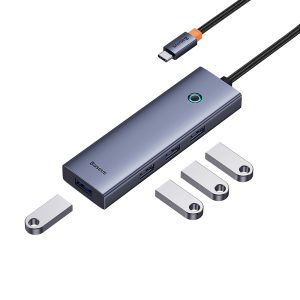 Baseus Flite Series 4-Port USB 3.0 Smart HUB - showing 4 usb ports