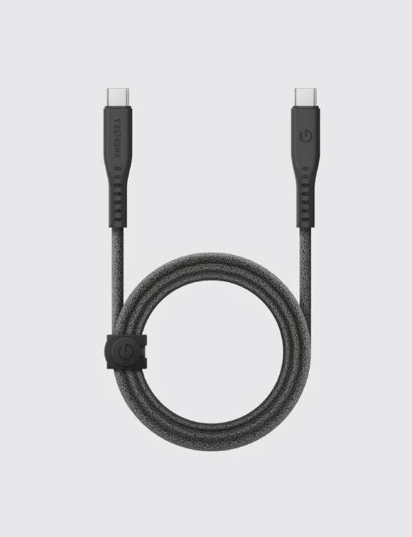 ENERGEA FLOW 240W 5A USB-C To USB-C Cable 1.5m - In Black