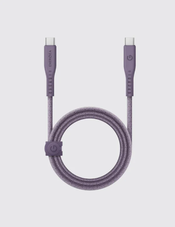 ENERGEA FLOW 240W 5A USB-C To USB-C Cable 1.5m - in purple