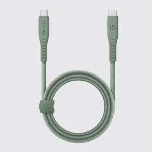 ENERGEA FLOW 240W 5A USB-C To USB-C Cable 1.5m - in Green