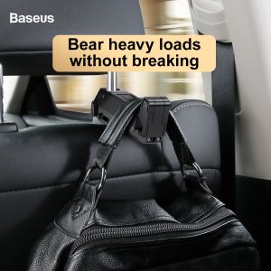 BASEUS Back Seat Headrest Phone Holder with Hook