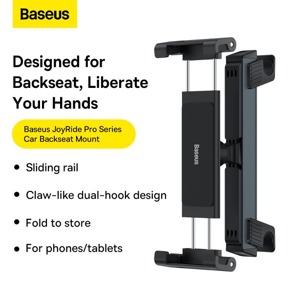 The Baseus JoyRide Pro Backseat Car Mount is your perfect solution for hands-free entertainment on the go. This car mount allows you to adjust the viewing angle to your preference, easily switching between landscape and portrait mode for seamless film watching and video browsing - key features