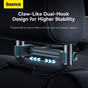 The Baseus JoyRide Pro Backseat Car Mount is your perfect solution for hands-free entertainment on the go. This car mount allows you to adjust the viewing angle to your preference, easily switching between landscape and portrait mode for seamless film watching and video browsing - dual headrest hooks