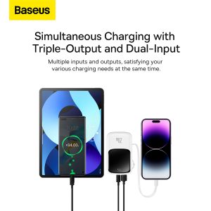 Baseus Qpow Pro Digital Display Fast Charge Power Bank 10000mAh 20W iOS - triple output