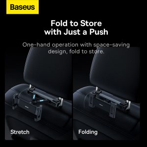 The Baseus JoyRide Pro Backseat Car Mount is your perfect solution for hands-free entertainment on the go. This car mount allows you to adjust the viewing angle to your preference, easily switching between landscape and portrait mode for seamless film watching and video browsing - folds away