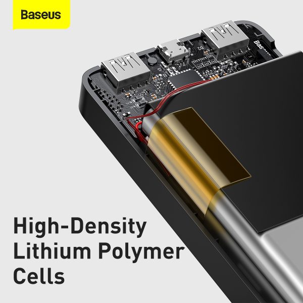Baseus Bipow Digital Display Power Bank 30000mAh 15W - LI-Po high density battery cells