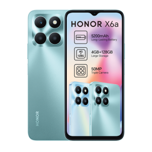Honor X6a in Cyan Blue