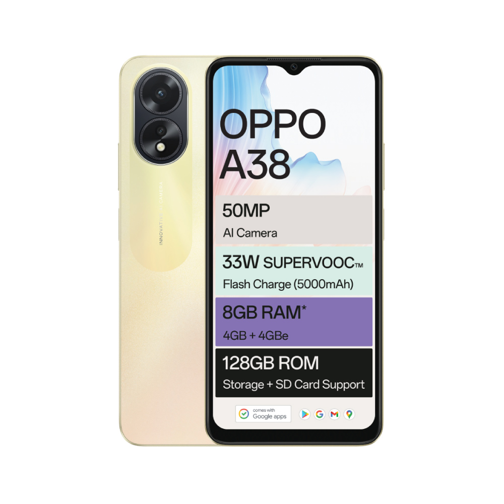 MOVIL SMARTPHONE OPPO A38 4GB 128GB BLACK