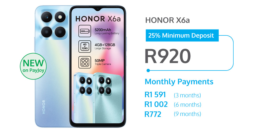 Honor X6a - payjoy deal