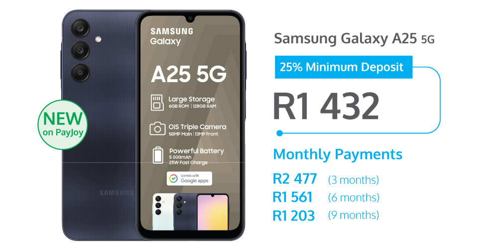 Samsung Galaxy A25 5G - payjoy deal