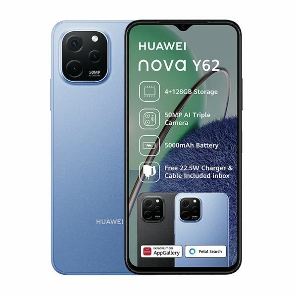 Huawei nova Y62 in blue