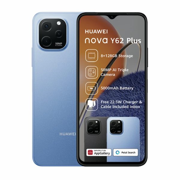 Huawei nova Y62 Plus in blue