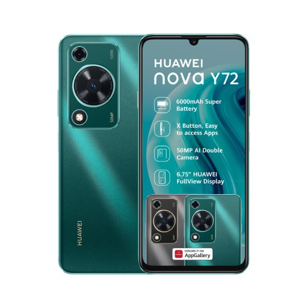 Huawei nova Y72 in Green