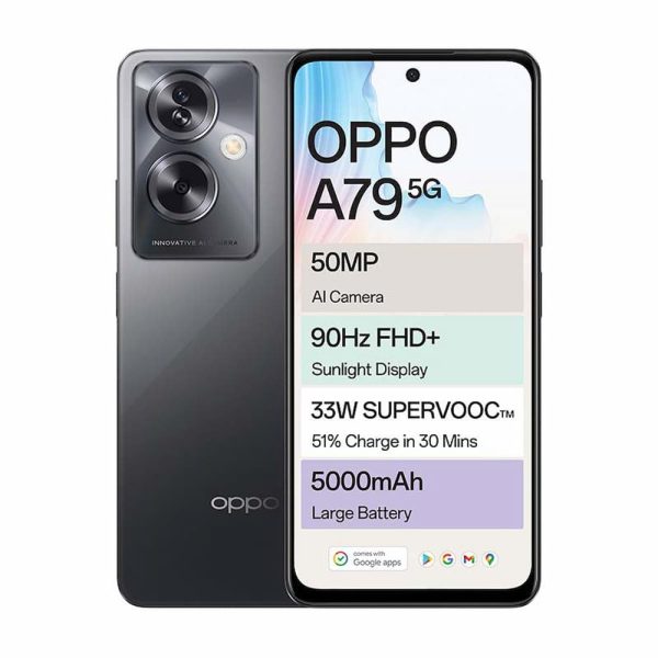 Oppo A79 5G in Mystery Black