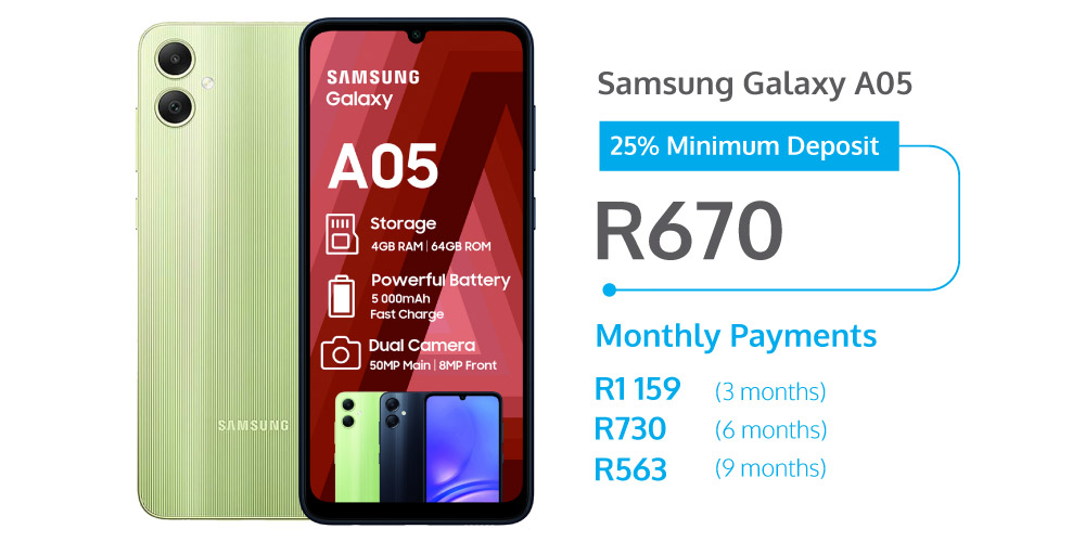 Payjoy - Samsung Galaxy A05 finance deal