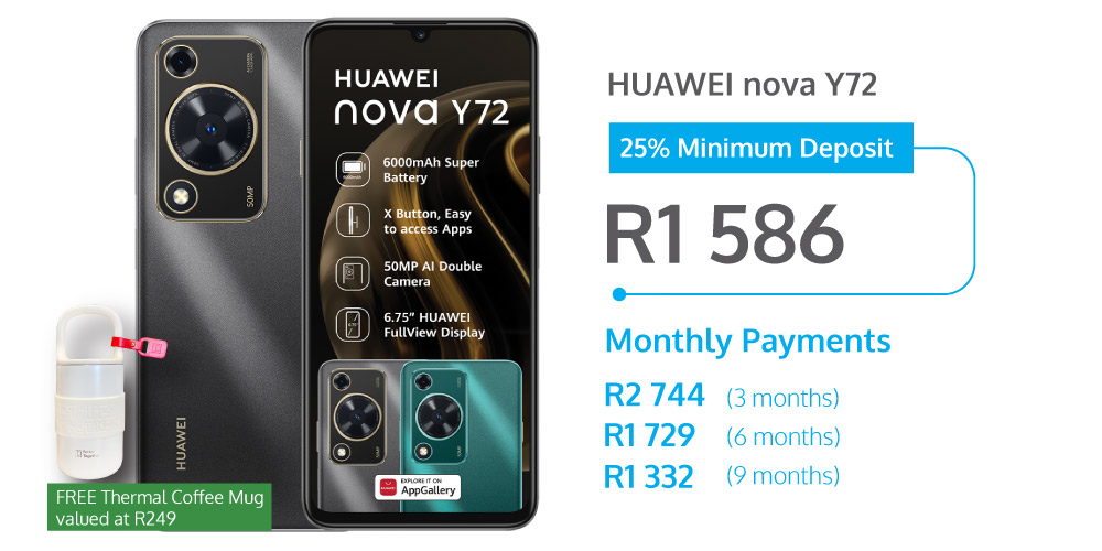 PayJoy - Huawei Nova Y72 On finance deal