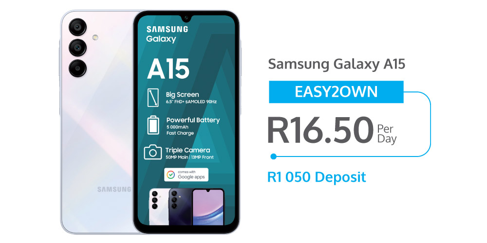 Samsung Galaxy A15 - Vodacom Easy2Own Deal