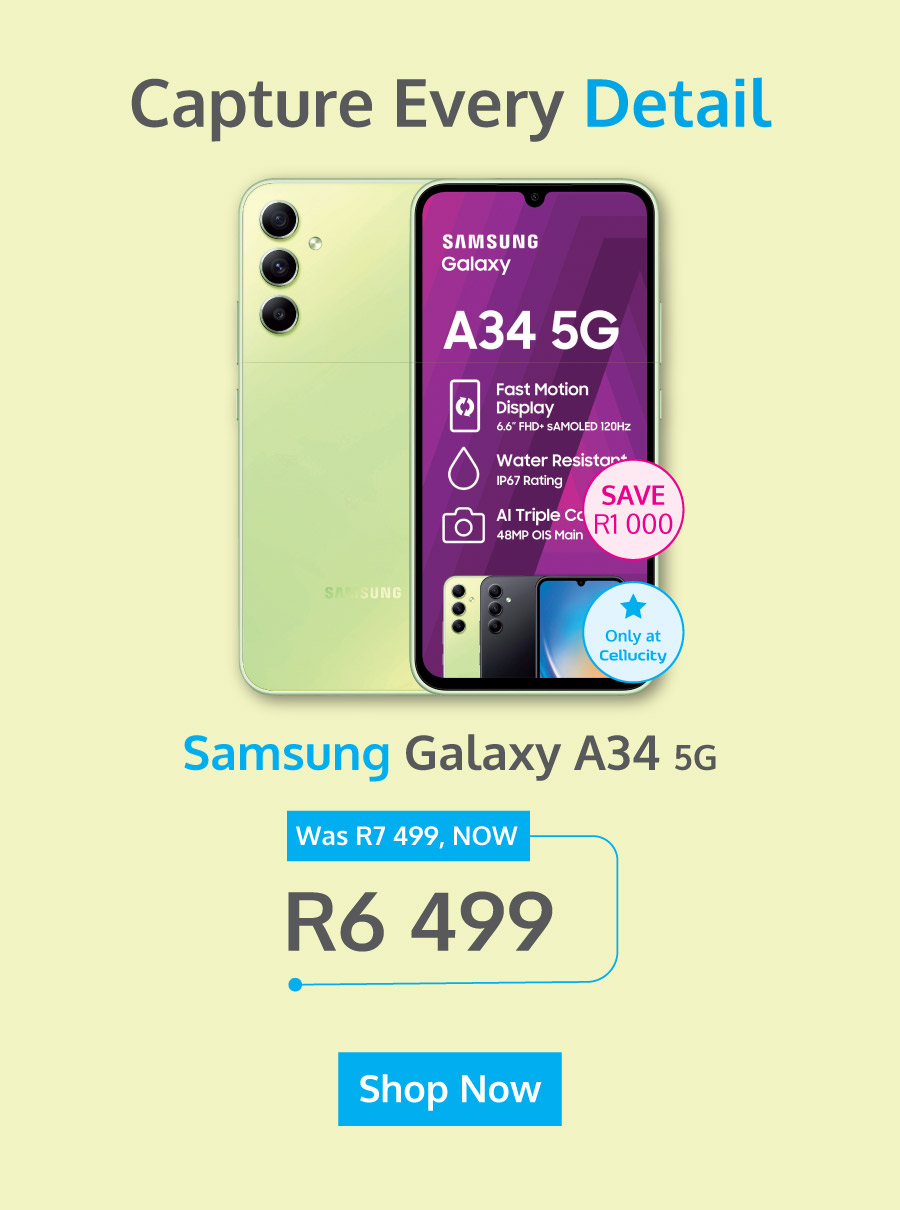 Samsung galaxy A34 - Prepaid hero deal