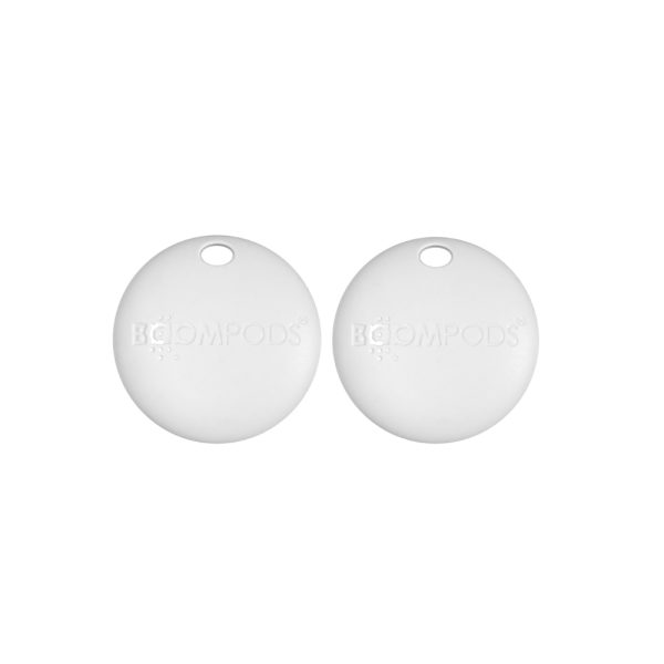 BOOMPODS BoomTag Tracker (Duo Pack) in white