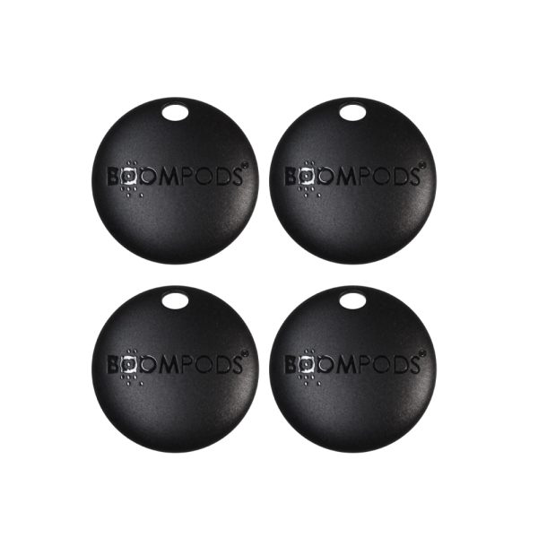 BOOMPODS BoomTag Tracker (Quad Pack) in Black