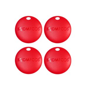 BOOMPODS BoomTag Tracker (Quad Pack) in Red
