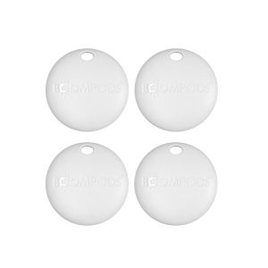 BOOMPODS BoomTag Tracker (Quad Pack) in White