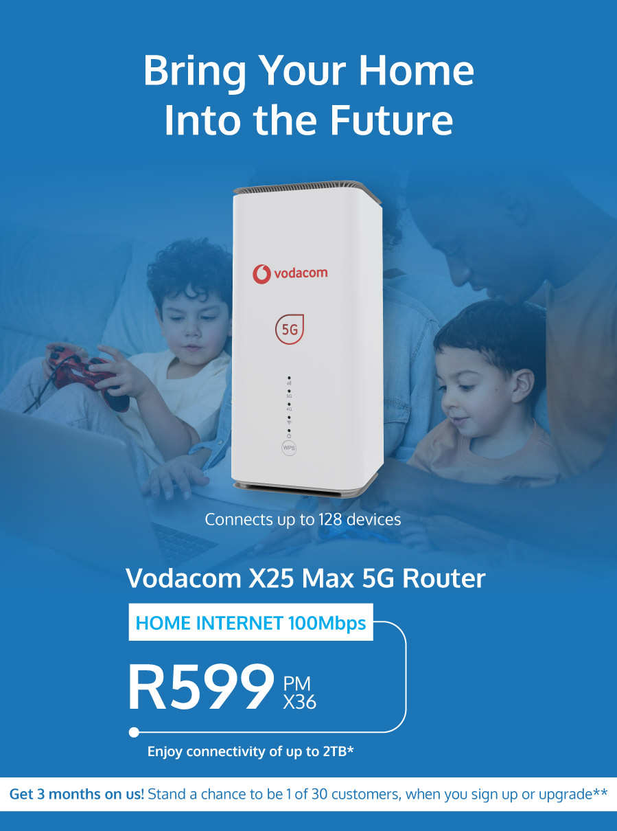 Vodacom X25 Max 5G - data hero deal - may