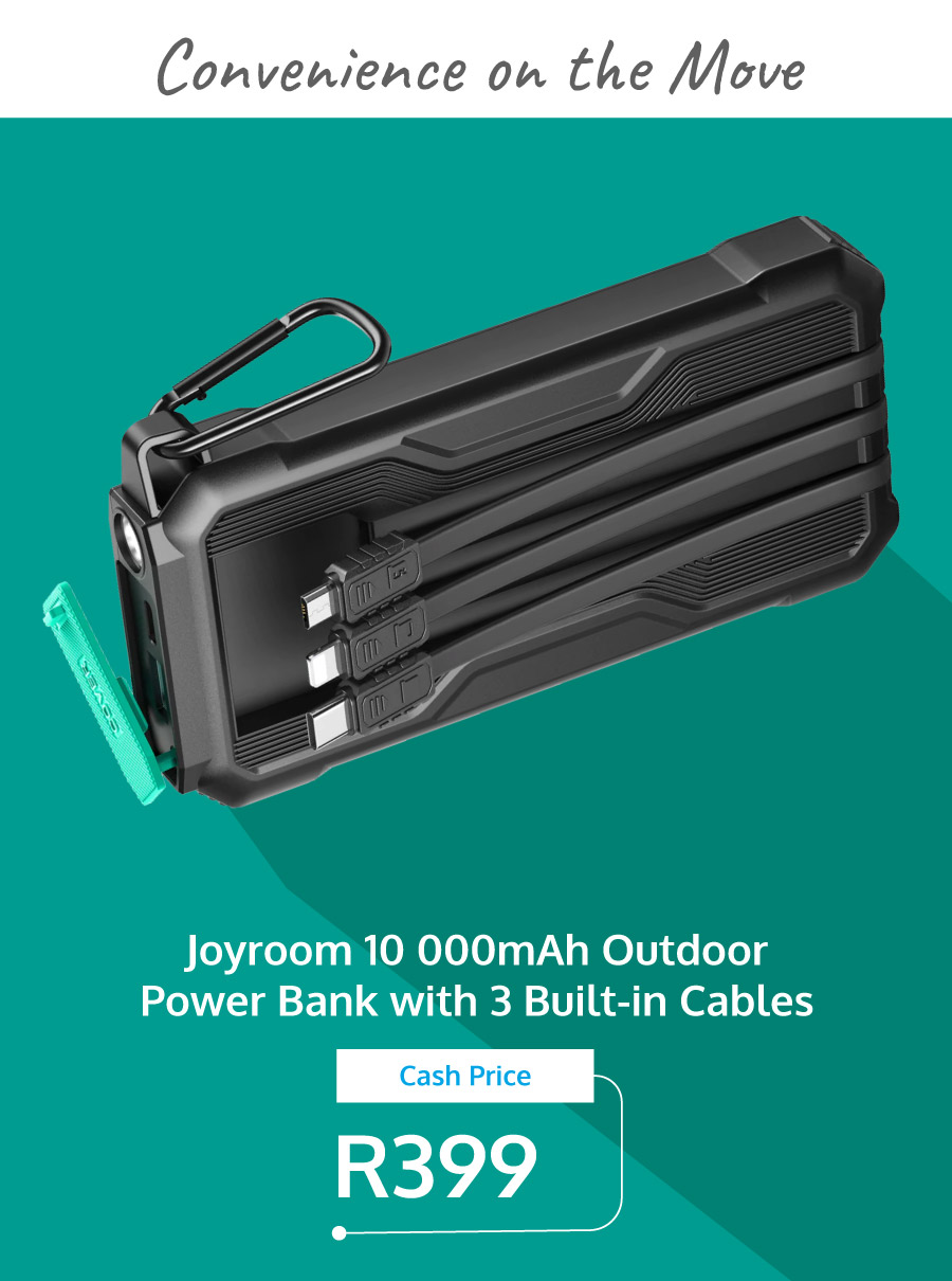 JoyRoom 10000mAh powerbank with 3 cables - Prepaid hero deal - may
