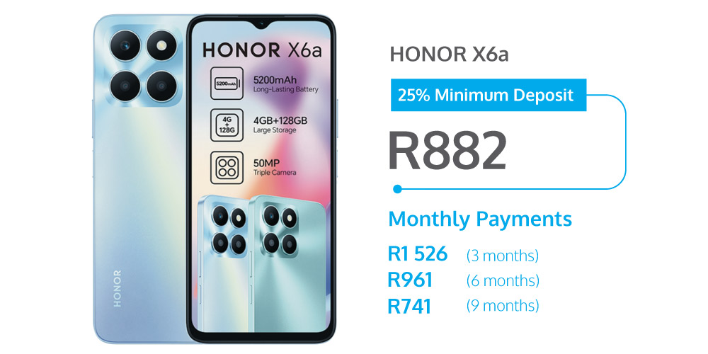 Honor X6a on PayJoy - finance deal