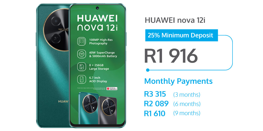 Huawei nova 12i on PayJoy - finance deal