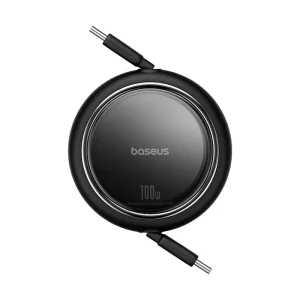 BASEUS Free2Pull Retractable 100W USB-C Cable (1m) in Black