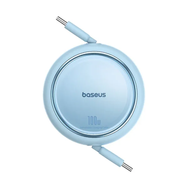 BASEUS Free2Pull Retractable 100W USB-C Cable (1m) in Blue