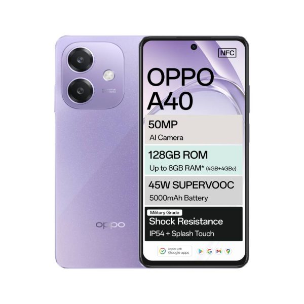 OPPO A40 128GB in Purple