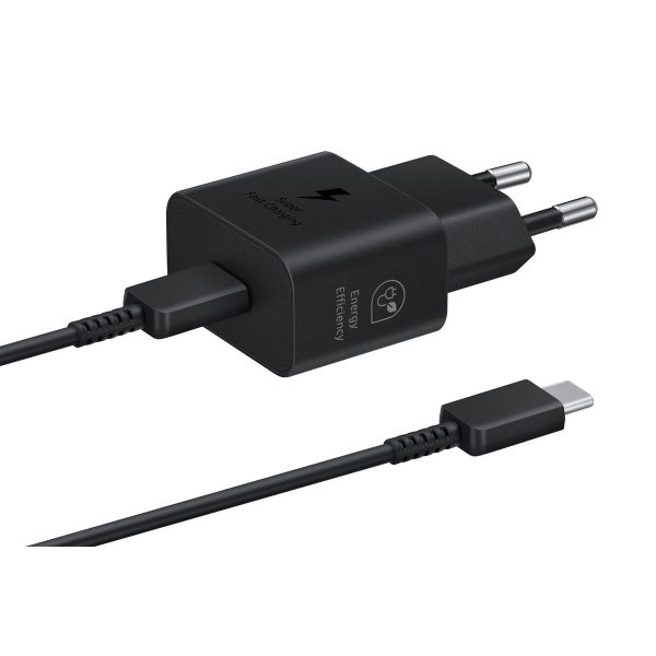 Samsung Original 25W USB-C Charger adapter + cable in black