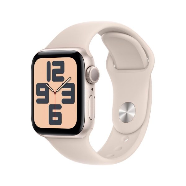 Apple Watch SE Starlight Aluminium Case with Starlight Sport Band