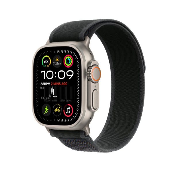 Apple Watch Ultra2 Natural Titanium with Black Tail Loop Band