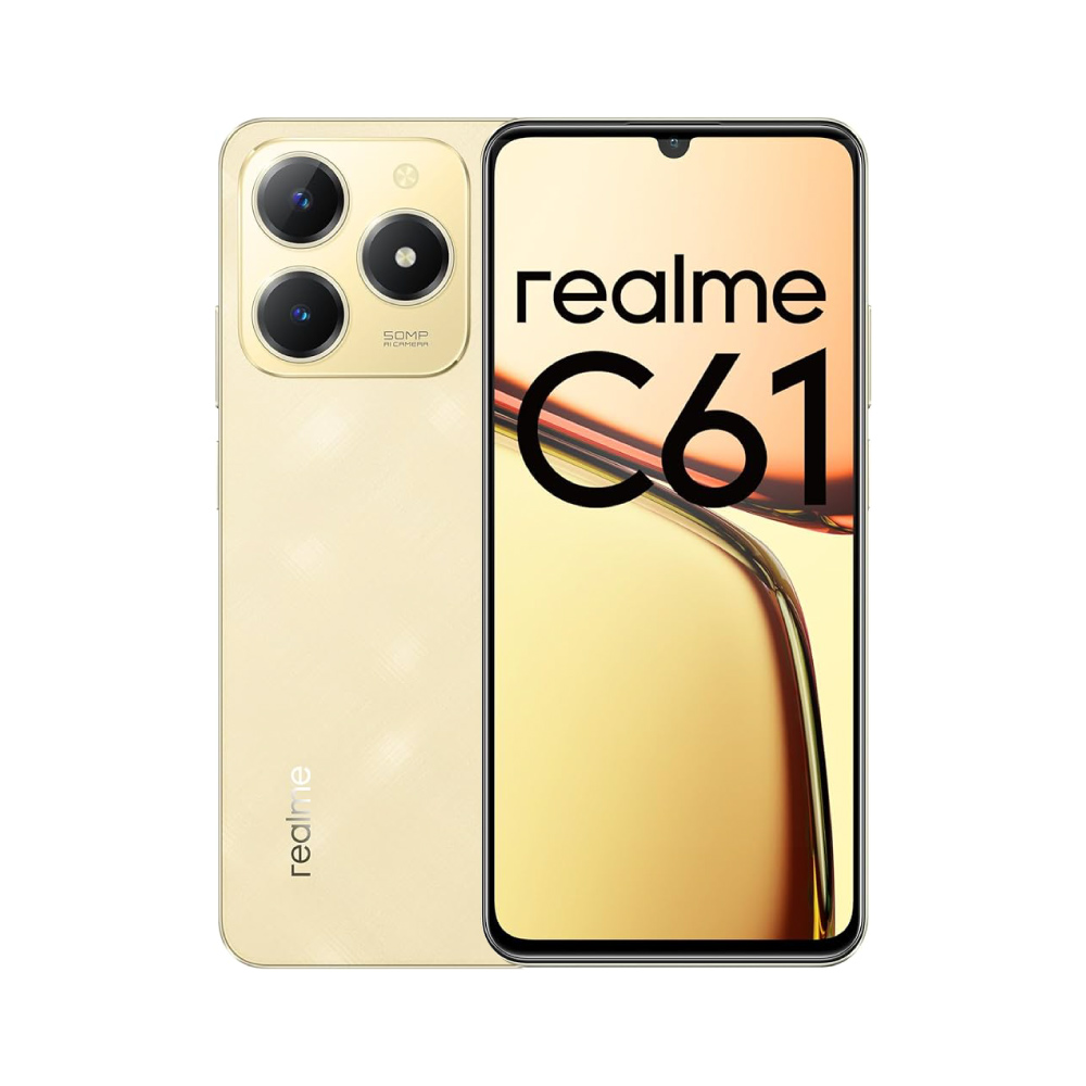 Cover Armor Per Realme C63 4G / Realme C61 - Custodia Antiurto TPU+PC Con Anello Porta E Supporto - Blu
