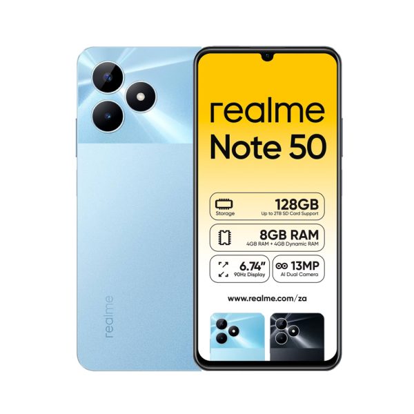 realme Note 50 in blue