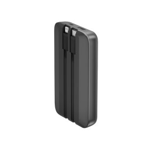 Energea Integra Duo 10000mAh Power bank - back view with cables