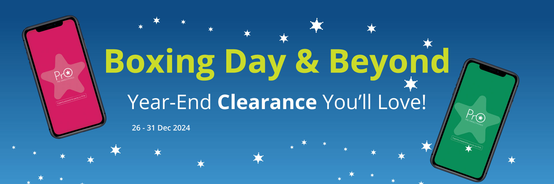 Boxing Day and Beyond Sale Banner