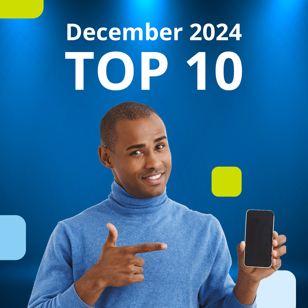 December 2024 - top 10 products at Cellucity - Banner