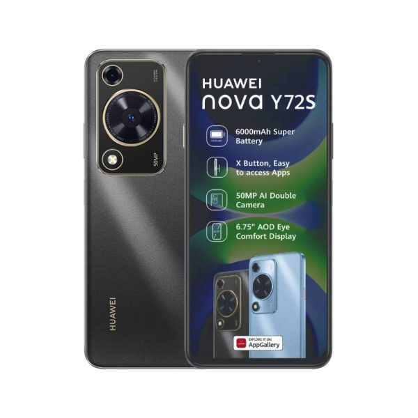 Huawei nova y72S in Black